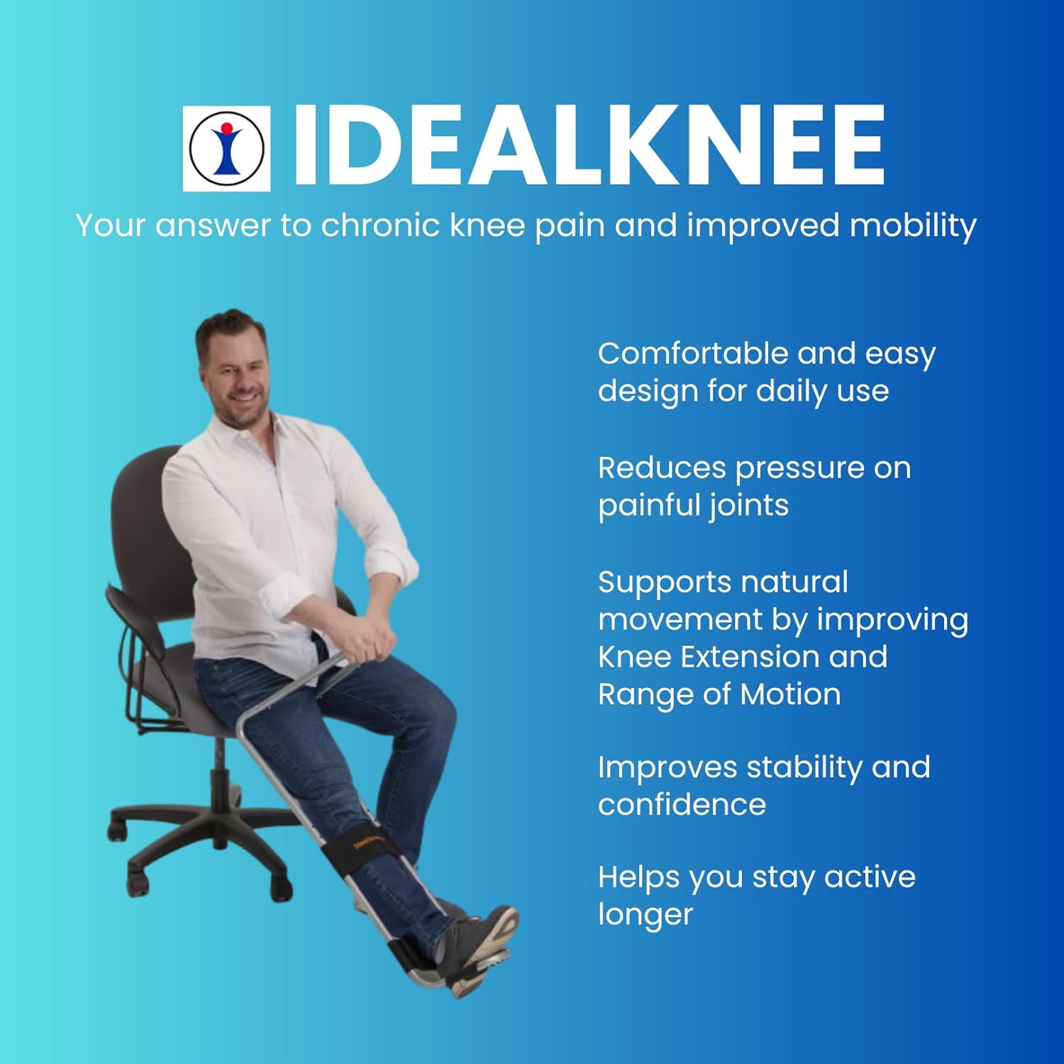 Alat Ekstensi Lutut IdealKnee - Penggunaan Fisioterapi